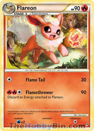 Flareon #44/95 Uncommon - Call of Legends Pokemon card