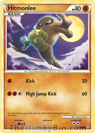 Hitmonlee #58/95 Common - Call of Legends Pokemon card