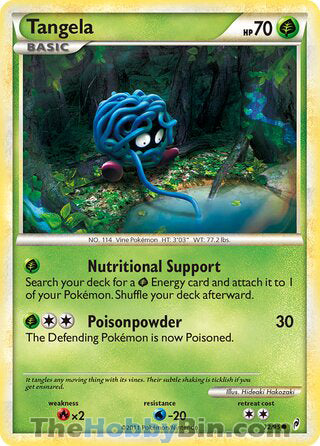 Tangela #72/95 Common - Call of Legends Pokemon card