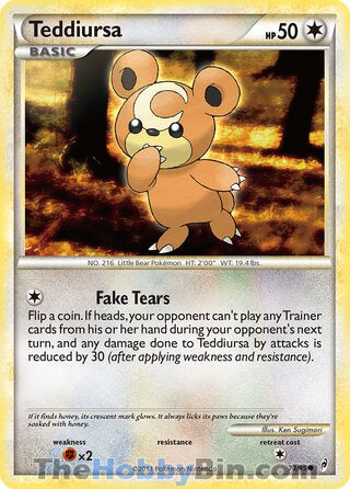 Teddiursa #73/95 Common - Call of Legends Pokemon card