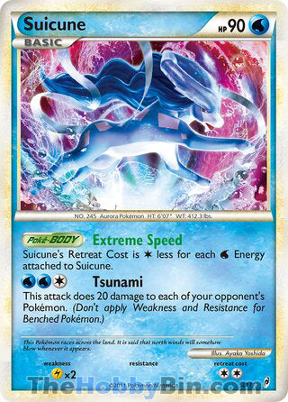 Suicune #SL11 Shiny Holo Rare - Call of Legends Pokemon card