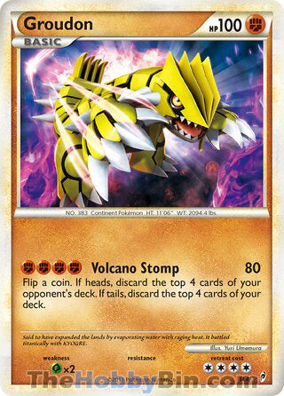 Groudon Call of Legends Shiny Holo Rare #SL4