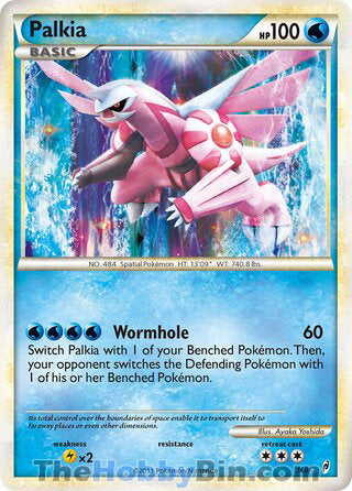 Palkia #SL8 Shiny Holo Rare - Call of Legends Pokemon card