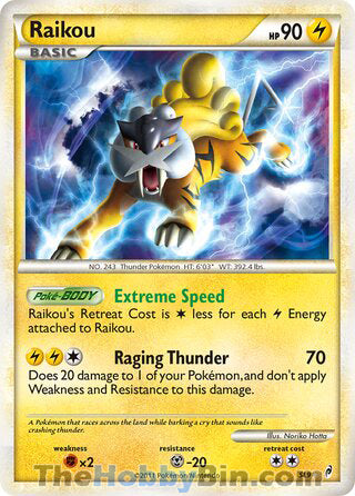 Raikou Call of Legends Shiny Holo Rare #SL9