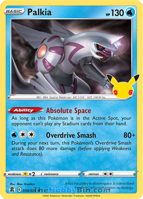 0004 Palkia Holo Rare Celebrations