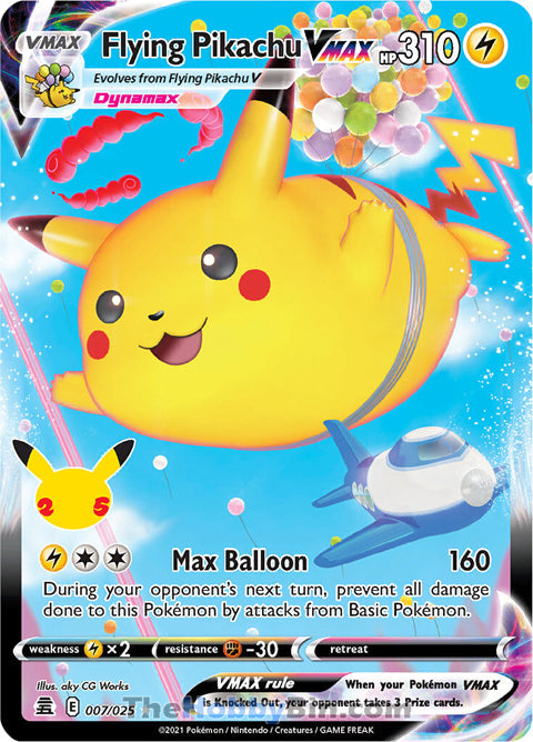 0007 Flying Pikachu VMAX Ultra Rare Celebrations