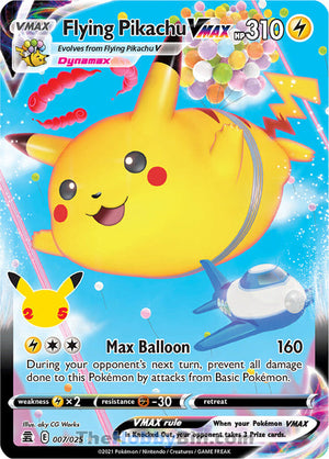 0007 Flying Pikachu VMAX Ultra Rare Celebrations