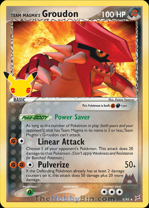 00000009 Team Magma's Groudon Classic Collection Celebrations