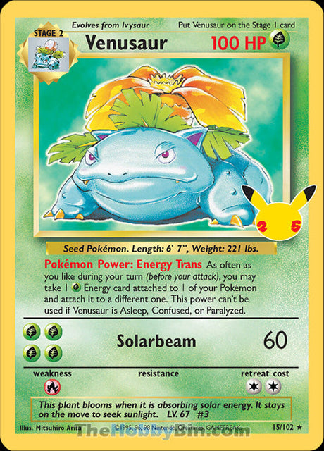 Venusaur Celebrations Classic Collection #15/102