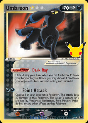 00000017 Umbreon Star Classic Collection Celebrations