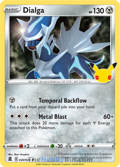 0020 Dialga Holo Rare Celebrations