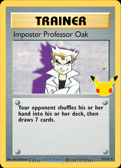 Imposter Professor Oak Celebrations Classic Collection #73/102