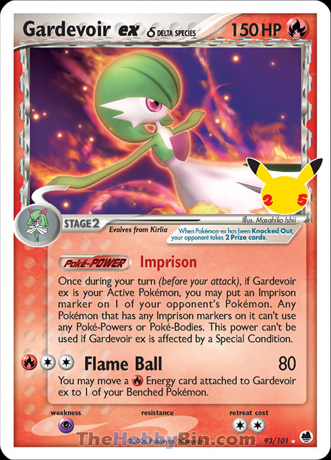 Gardevoir ex #93/101 Classic Collection - Celebrations Pokemon card