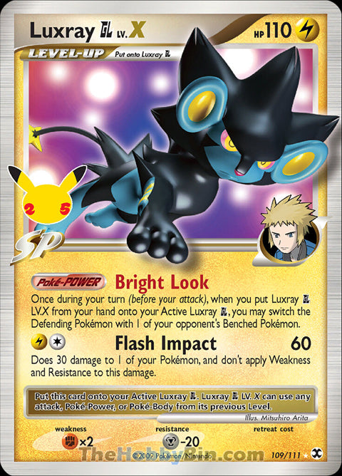 Luxray GL LV.X Celebrations Classic Collection #109/111