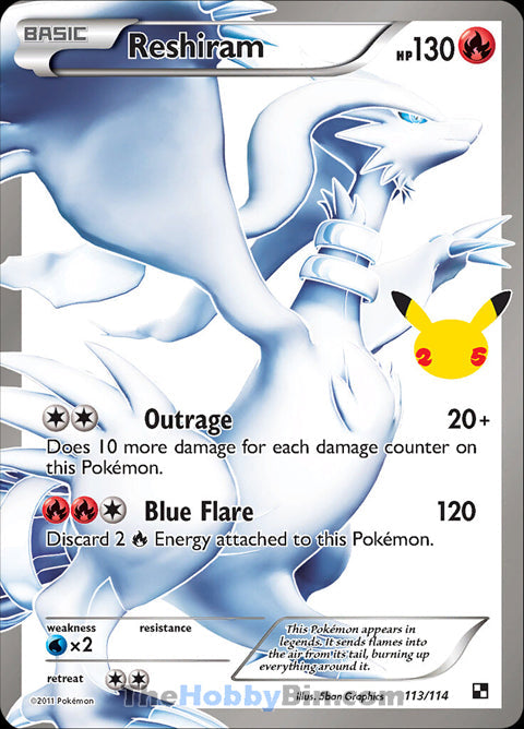 00000113 Reshiram Classic Collection Celebrations