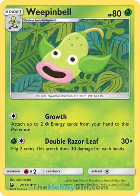 Weepinbell Celestial Storm Uncommon #2/168