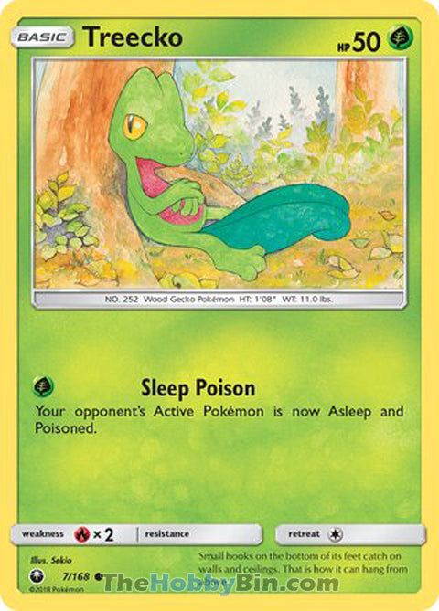 Treecko #7/168 Common - Celestial Storm Pokemon card