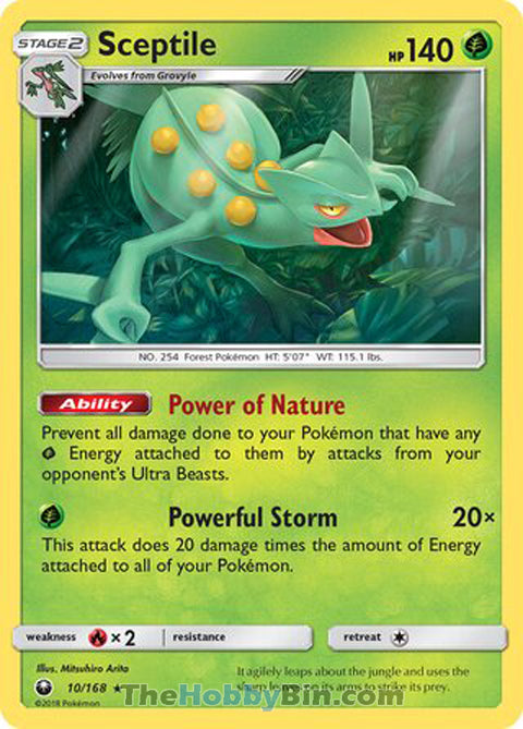 Sceptile Celestial Storm Rare #10/168