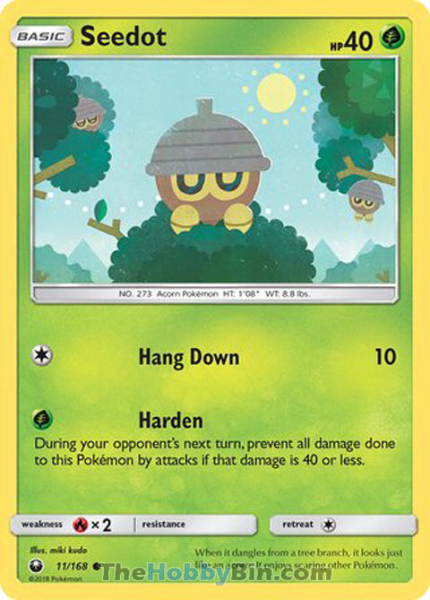 Seedot #11/168 Common - Celestial Storm Pokemon card