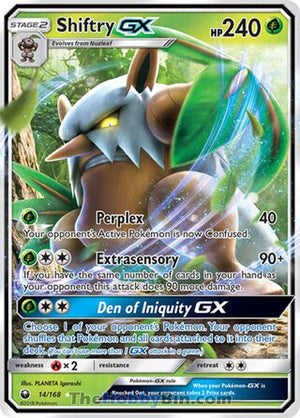 0014 Shiftry GX Ultra Rare Celestial Storm