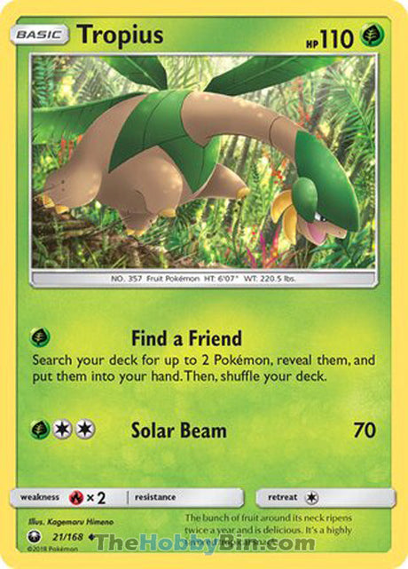 Tropius Celestial Storm Uncommon #21/168