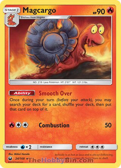 Magcargo #24/168 Rare - Celestial Storm Pokemon card