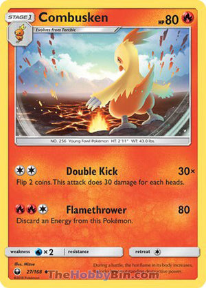 0027 Combusken Uncommon Celestial Storm
