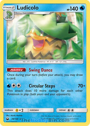 0038 Ludicolo Holo Rare Celestial Storm