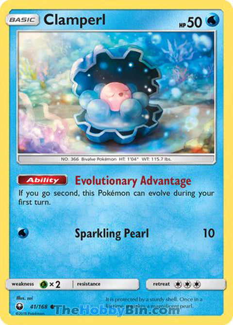 Clamperl #41/168 Common - Celestial Storm Pokemon card