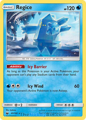 0045 Regice Rare Celestial Storm