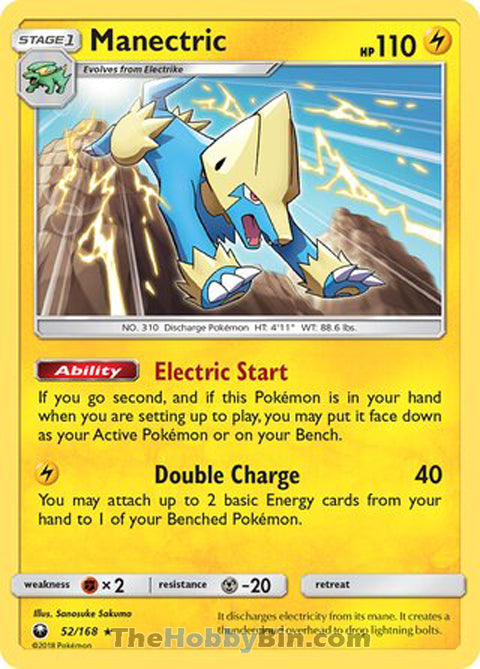 Manectric Celestial Storm Rare #52/168