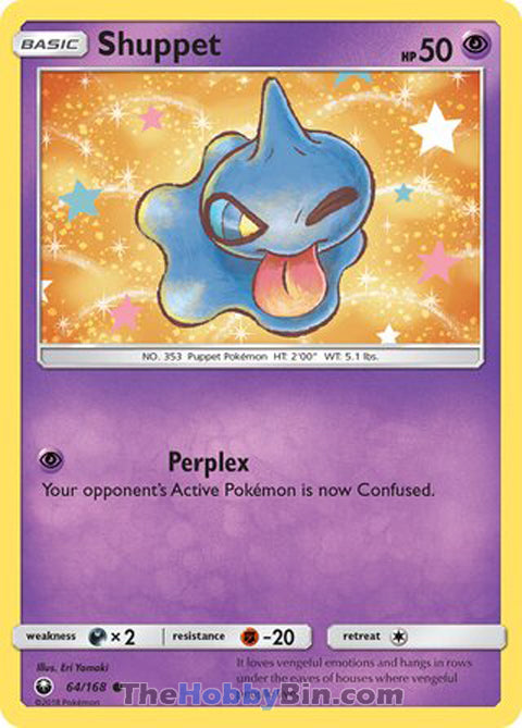 Shuppet #64/168 Common - Celestial Storm Pokemon card