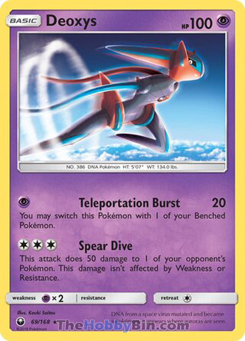 Deoxys #69/168 Rare - Celestial Storm Pokemon card