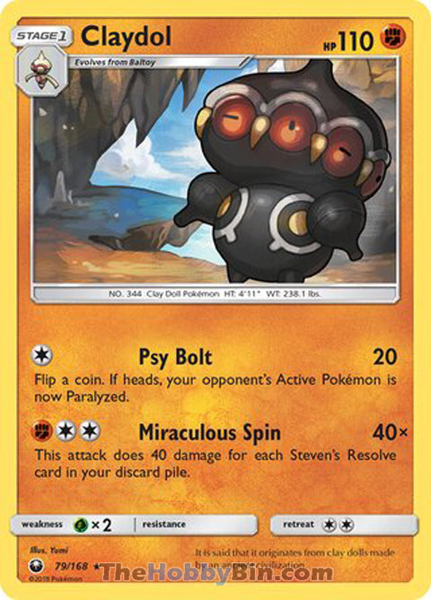 0079 Claydol Rare Celestial Storm