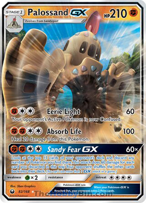 Palossand GX #82/168 Ultra Rare - Celestial Storm Pokemon card