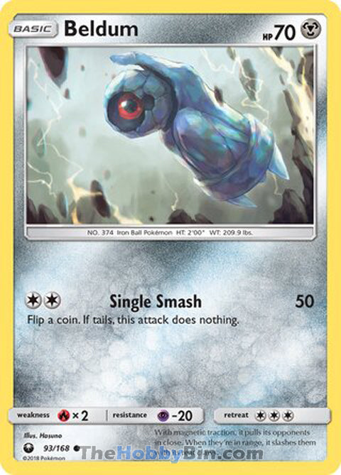 Beldum #93/168 Common - Celestial Storm Pokemon card