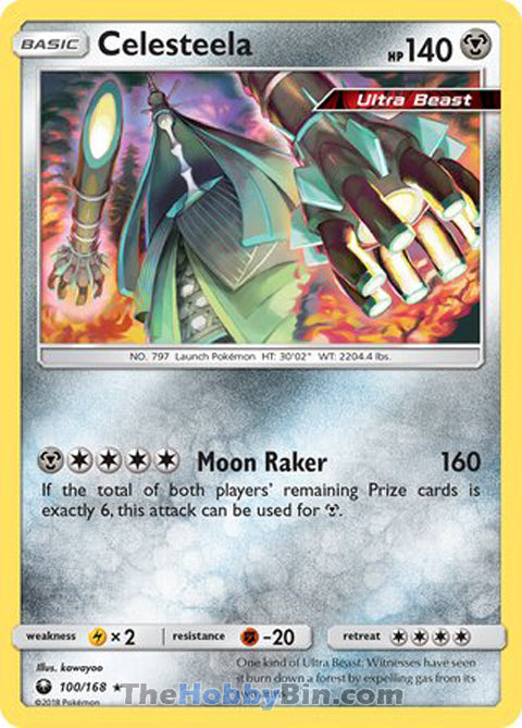 Celesteela #100/168 Holo Rare - Celestial Storm Pokemon card
