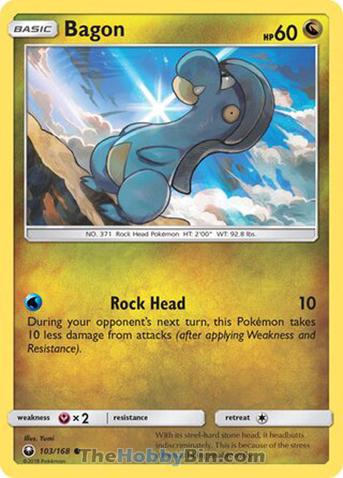 Bagon #103/168 Common - Celestial Storm Pokemon card