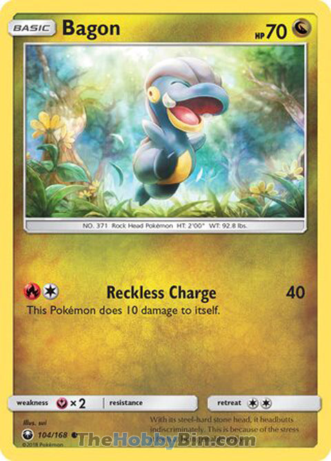 Bagon #104/168 Common - Celestial Storm Pokemon card