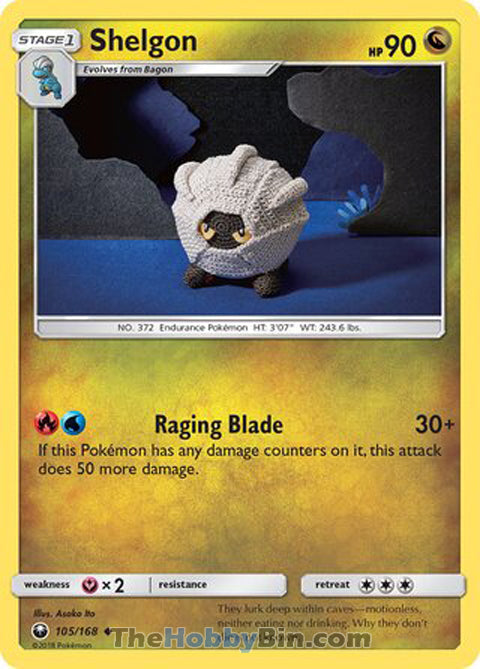 Shelgon #105/168 Uncommon - Celestial Storm Pokemon card