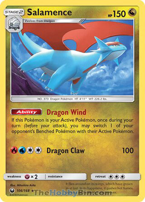 Salamence #106/168 Holo Rare - Celestial Storm Pokemon card