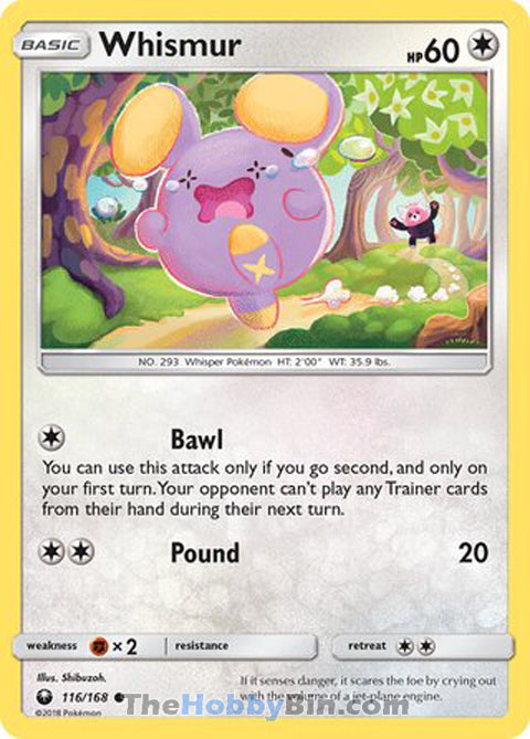 Whismur #116/168 Common - Celestial Storm Pokemon card