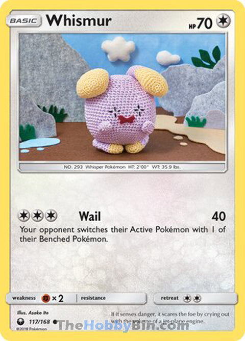 Whismur #117/168 Common - Celestial Storm Pokemon card