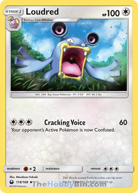 Loudred #118/168 Uncommon - Celestial Storm Pokemon card
