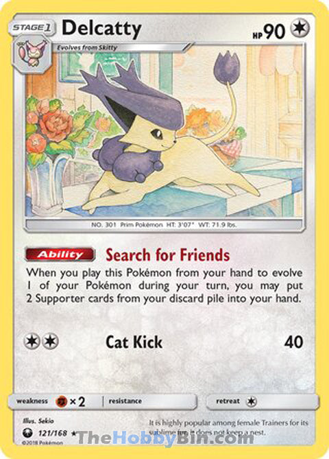 Delcatty #121/168 Holo Rare - Celestial Storm Pokemon card