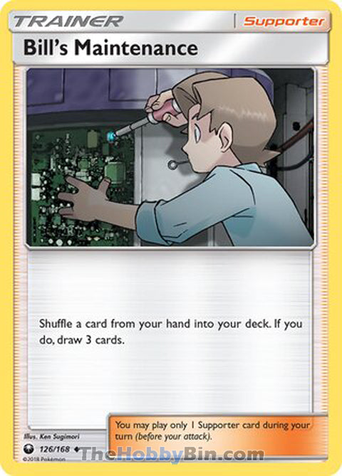 Bill's Maintenance #126/168 Uncommon - Celestial Storm Pokemon card