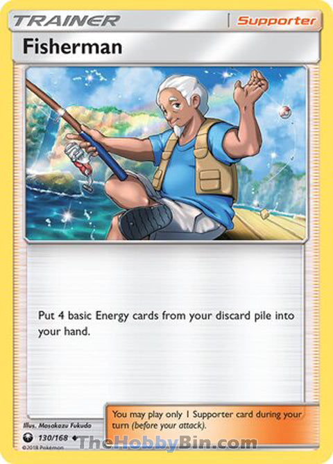 Fisherman #130/168 Uncommon - Celestial Storm Pokemon card