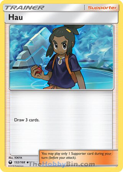 Hau #132/168 Uncommon - Celestial Storm Pokemon card