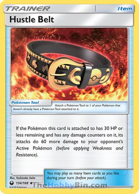 Hustle Belt #134/168 Uncommon - Celestial Storm Pokemon card
