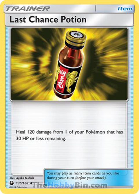 Last Chance Potion #135/168 Uncommon - Celestial Storm Pokemon card